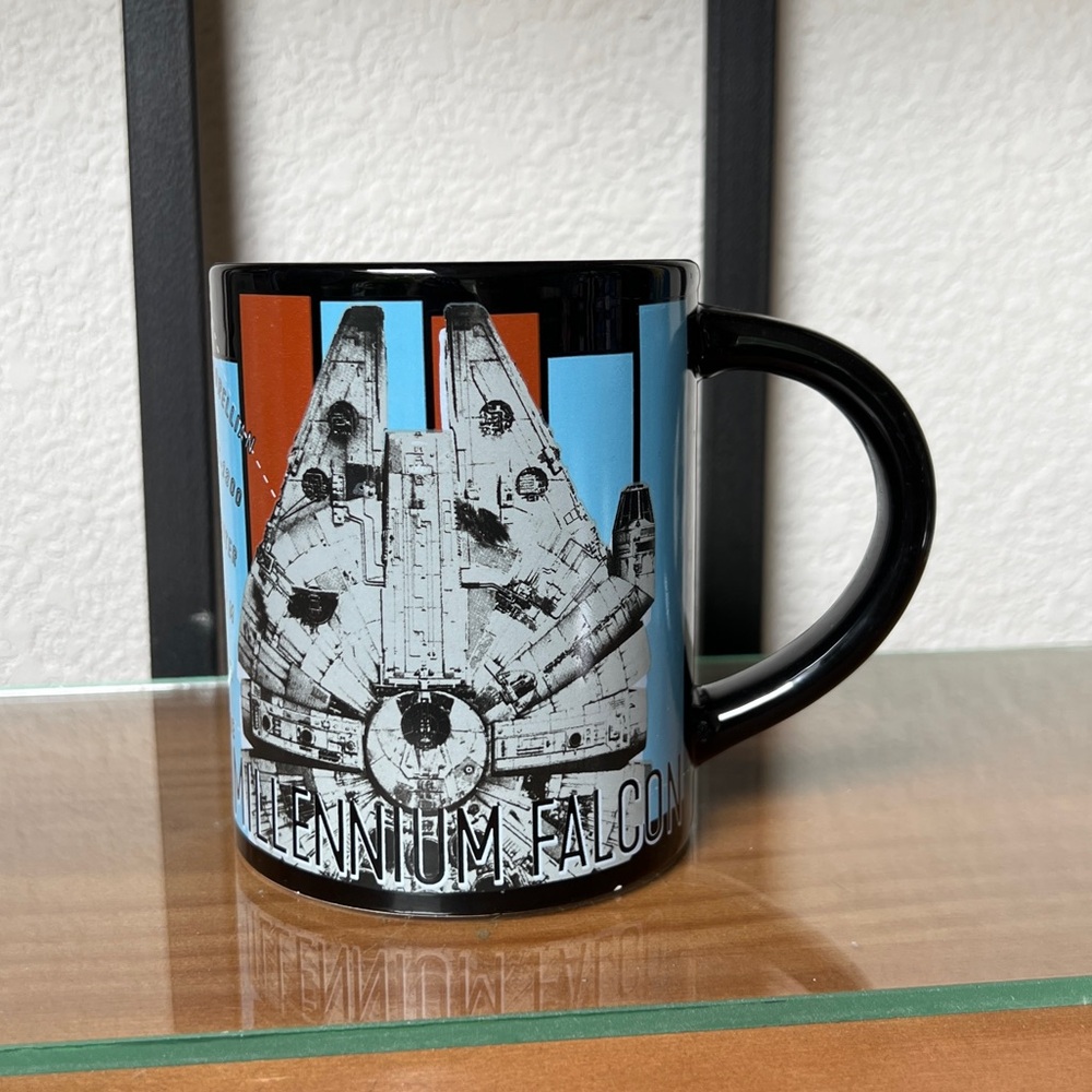 Zak Star Wars 3D Millennium Falcon Large Decor Only Collectible Mug 4.5” **flaws